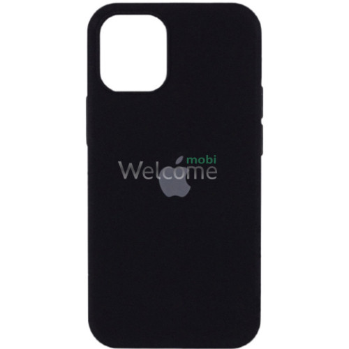 Silicone case for iPhone 15 Pro Max (18) black (закритий низ)