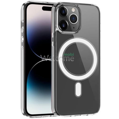 Чехол силиконовый Magsafe iPhone 15 Pro (прозрачный)