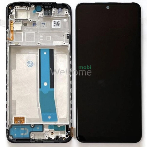 Дисплей Xiaomi Redmi Note 11 в зборі з сенсором та рамкою Graphite Gray (оригінал переклей)