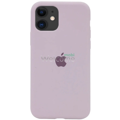 Silicone case for iPhone 11 ( 7) lavender (закрытый низ)