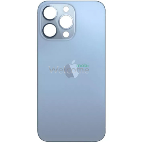Задня кришка (скло) iPhone 13 Pro sierra blue (big hole) (оригінал завод)