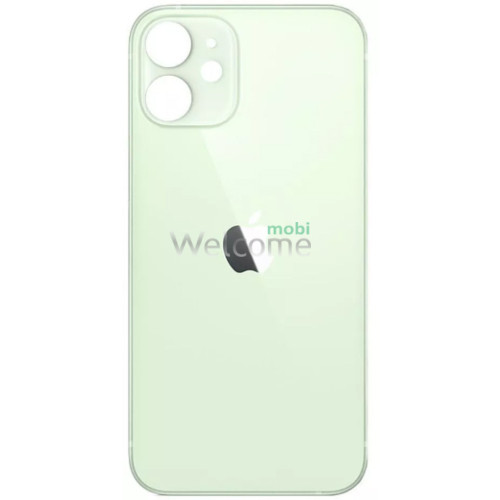 Задняя крышка (стекло) iPhone 12 green (big hole) (оригинал завод)