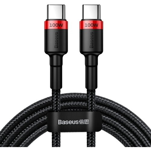 USB Кабель Baseus Cafule Type-C to Type-C 5A 100W 2m Red/Black