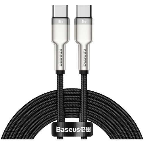 USB Кабель Baseus Cafule Metal Type-C to Type-C 100W 2m Black