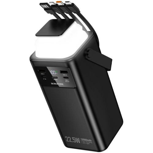 УМБ Borofone Power Bank BJ65A High 22.5W+PD20W with cable 50000mAh Black
