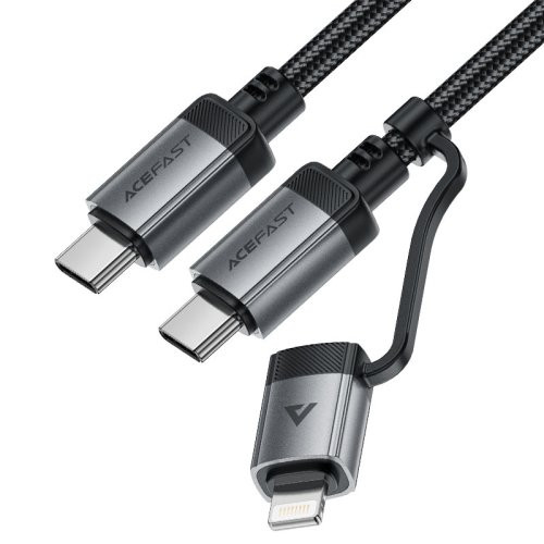 USB Кабель Acefast C20-01 Type-C to Type-C | Lightning 30W 1.2m Black