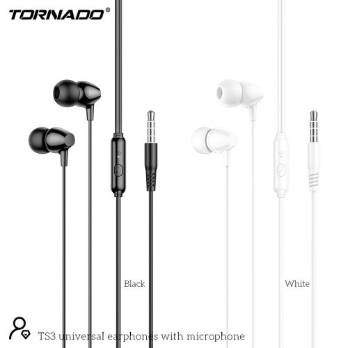 Провідна гарнітура Tornado TS3 MP3 White