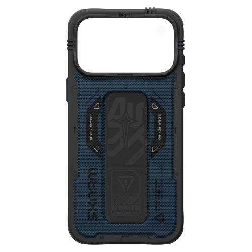 Чохол-накладка Skinarma Phantom (Mag-Charge + PU Grip-Stand) для iPhone 18 Pro Max (SK-2026IPP6.9-PHTM-BLU) Blue