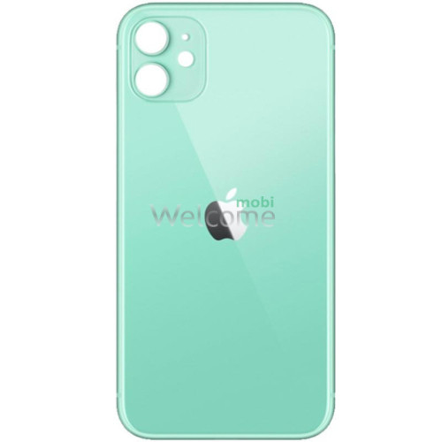 Задняя крышка (стекло) iPhone 11 green (big hole) (оригинал завод)