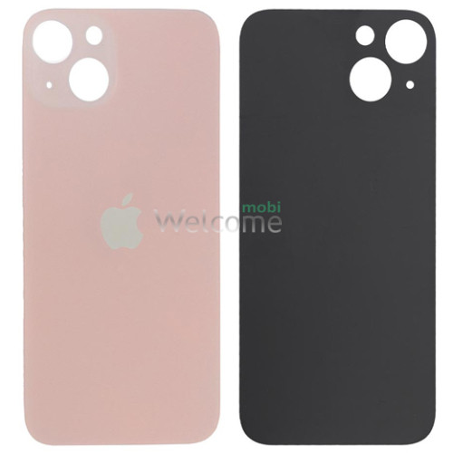 Задня кришка (скло) iPhone 13 pink (big hole) (оригінал завод)