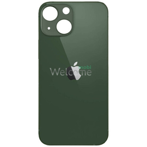 Задня кришка (скло) iPhone 13 mini green (big hole) (оригінал завод)