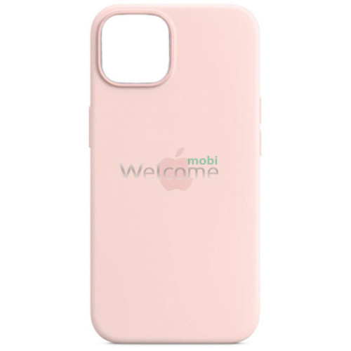 Silicone case for iPhone 15 Pro (19) pink sand (закритий низ)
