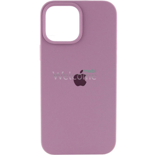 Silicone case for iPhone 15 Pro ( 7) lavender (закрытый низ)
