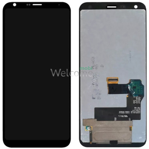 Дисплей LG Q610 Q7 в зборі з сенсором black (оригінал переклей)