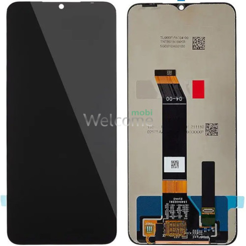 Дисплей Xiaomi Poco M4 5G/Redmi 10 5G/Redmi Note 11E в зборі з сенсором Power Black FULL orig