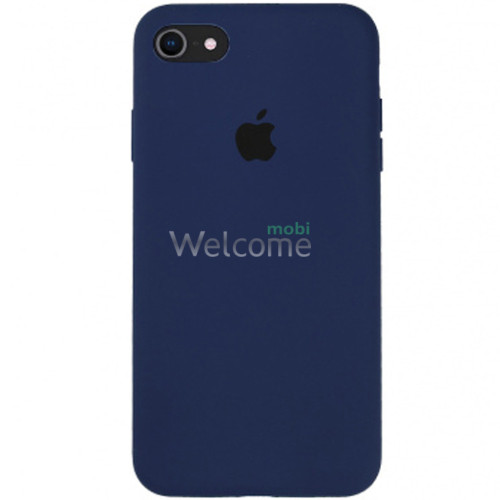 Silicone case for iPhone 7/8/SE 2020 ( 8) dark blue (закритий низ)