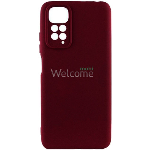 Чехол Xiaomi Redmi Note 12 4G Silicone case (wine red)
