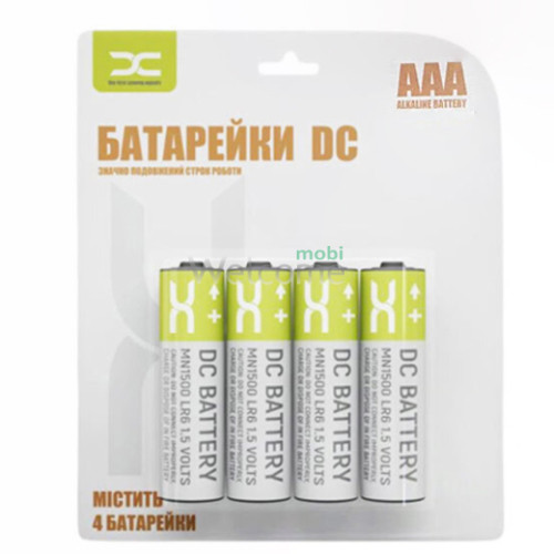 Батарейки DC LR3/AAA (мізинчикові, упаковка 4шт)