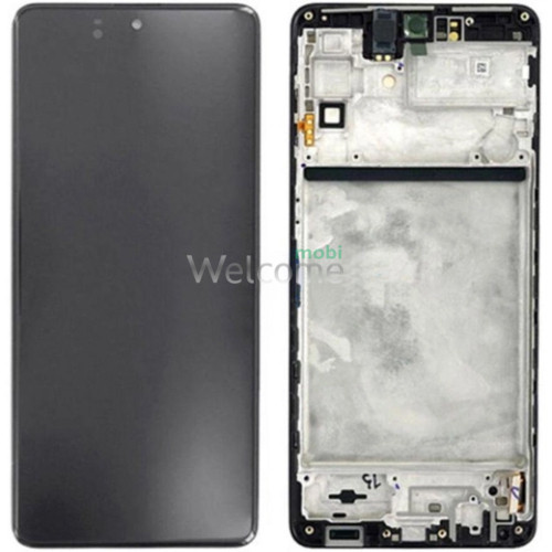 Дисплей Samsung SM-M536 Galaxy M53 5G (2022) в сборе с сенсором и рамкой black OLED