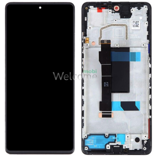 Дисплей Xiaomi Redmi Note 12 Pro 5G в зборі з сенсором та рамкою black (оригінал завод) (версія Tianma)