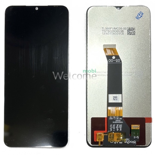 Дисплей Xiaomi Poco M5/Poco M4 5G/Redmi 10 5G/Redmi Note 11E в зборі з сенсором Power Black Original PRC