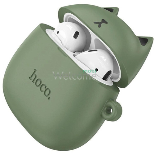 Навушники бездротові HOCO EW45 TWS Cat Ear, forest cat (зелені)