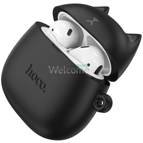 Наушники беспроводные HOCO EW45 TWS Cat Ear, magic cat (черные)