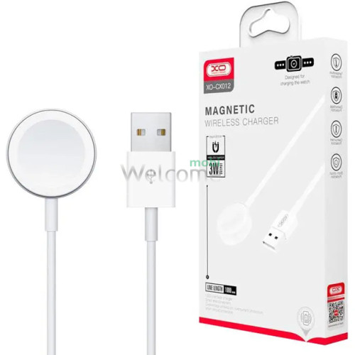 Зарядний кабель USB XO CX012 для Apple Watch 1m white