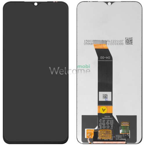 Дисплей Xiaomi Poco M5/Poco M4 5G/Redmi 10 5G/Redmi Note 11E в зборі з сенсором та рамкою black (оригінал завод)