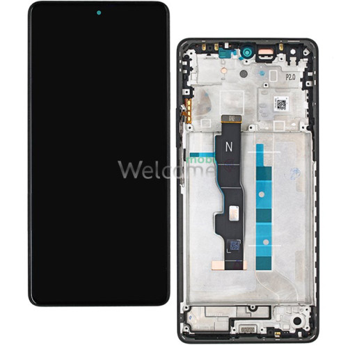Дисплей Xiaomi Redmi Note 13 5G в зборі з сенсором та рамкою black OLED