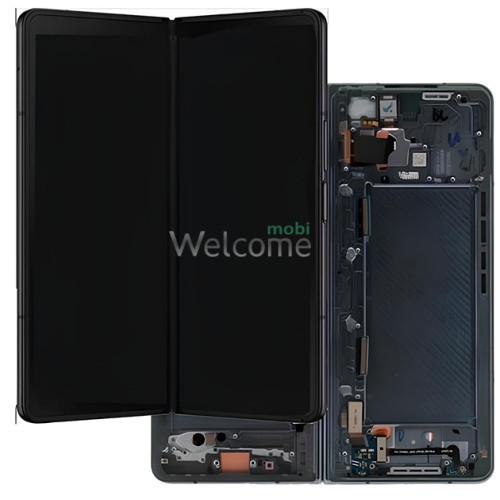 Дисплей Samsung SM-F936 Galaxy Fold 4 5G (2022) в зборі з сенсором та рамкою black service orig (INNER)