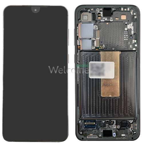 Дисплей Samsung SM- S916 Galaxy S23 Plus 5G (2023) в зборі з сенсором та рамкою Green service orig
