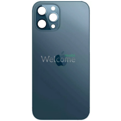Задня кришка (скло) iPhone 12 Pro pacific blue (small hole) (оригінал завод)