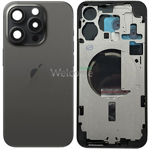 Корпус iPhone 15 Pro Max black titanium (оригінал) А+