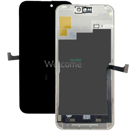 Дисплей iPhone 15 Pro Max в зборі з сенсором та рамкою black (оригінал завод)
