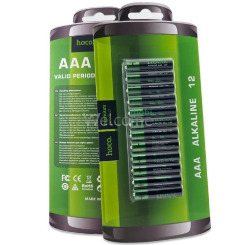 Батарейки Hoco Alkaline LR3/AAA (мізинчикові, упаковка 12шт)