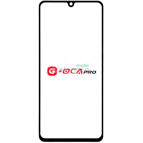 Скло корпусу G + OCA Pro Samsung A415 Galaxy A41 2020 з OCA-плівкою, black