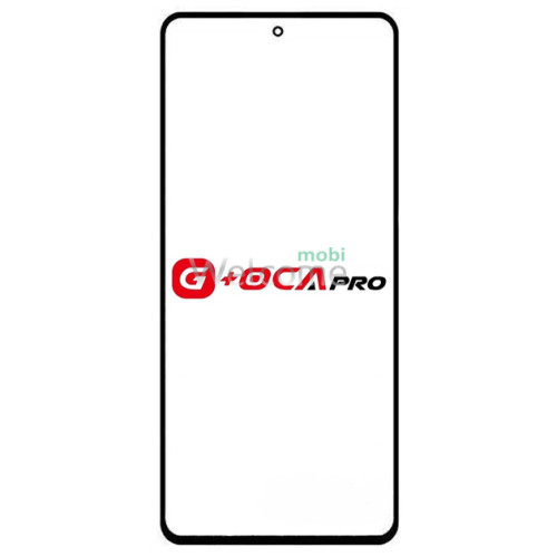 Скло корпусу G + OCA Pro Samsung A536 Galaxy A53 5G 2022 з OCA-плівкою, black