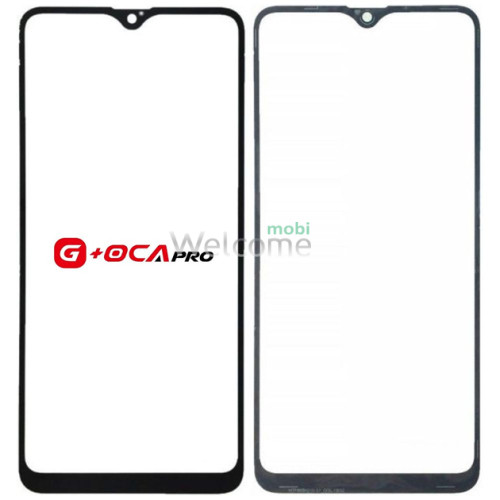 Скло корпусу G + OCA Pro Samsung A022/A025/A125/M025 Galaxy A02/A02s/A12/M02s з OCA-плівкою, black (160.5x72мм)