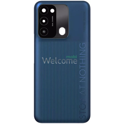 Задня кришка Tecno Spark Go 2022 (KG5m) Atlantic Blue black (зі склом камери)