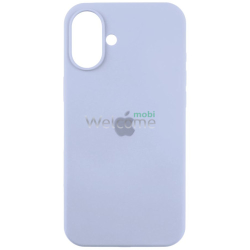 Silicone case for iPhone 16 ( 5) lilac (закрытый низ)