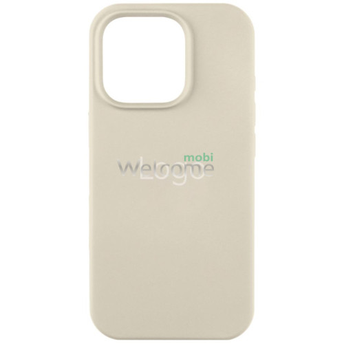 Silicone case for iPhone 16 Pro Max (11) Antique White (закритий низ)