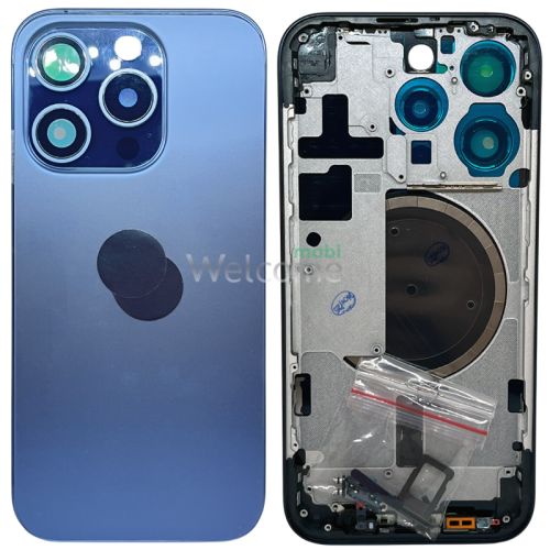 Корпус iPhone 15 Pro blue titanium (оригінал) А+