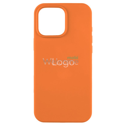 Silicone case for iPhone 16 Pro (72) kumquat (закритий низ)