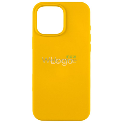 Silicone case for iPhone 16 Pro (78) sunglow (закритий низ)