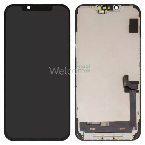 Дисплей iPhone 14 Plus в зборі з сенсором та рамкою black (JK in- cell TFT) (під заміну IC)