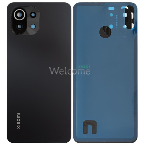Задня кришка Xiaomi Mi 11 Lite Boba Black (зі склом камери) (Original PRC)