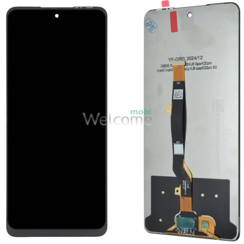 Дисплей Infinix Hot 40 в зборі з сенсором black Original PRC