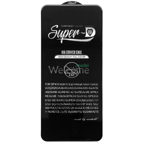 Скло OPPO A53 4G/A54 4G (Mietubl Super-D, black) без упаковки