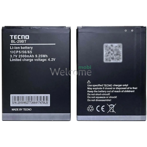 АКБ Tecno Spark 4 Air/Spark Go (BL-29BT) (оригінал 100%, тех. упаковка)